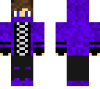 purple teenager  with gloves