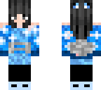 blue kimono