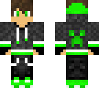 cool boy with neon color