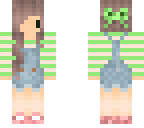 green and pink chibi