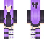 kawaii purple pastel girl