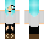 mi version en pelo celeste