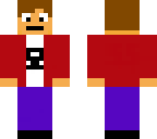 official sky selene minecraft skin front edition