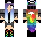 rainbow wolf girl