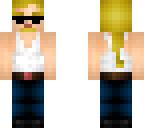 viking with ponytail and sunglasses