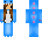 blue dino girl