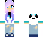 blue panda girl