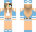 blue striped girl