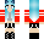 cute blue cat girl