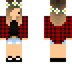flannel chibi girl