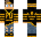 Gold adidas boy | Minecraft Skin