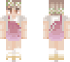 pink overalls
