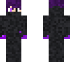 purple cyborg man