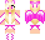 cute pink cat angel girl edit