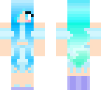 wavy blue haired girl