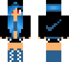 blue gamer girl