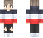 blue white and red guy