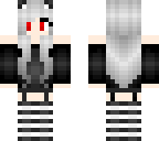 silver hair - red eyes