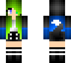 blue n black girl