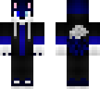 blue wolf black hoodie