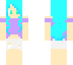 cute blue hair girl