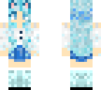 cute blue neko girl