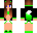 lime green teen girl