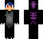 black and purple stitch