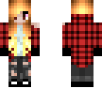 blonde girl with flannel shirt 3px