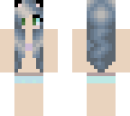 blue cute cat girl