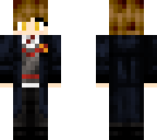 gryffindor girl in dress robes with short hair