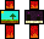 minecraft 3 dimensions default nether end