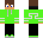 official sky selene minecraft skin 2 green edition
