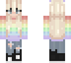 rainbow blonde girl