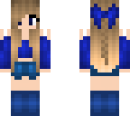 blue outfit