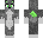 cute green wolf 