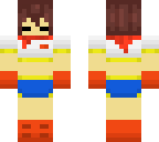 frisk in papyrus outfit
