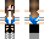 girl with blue dipped hair