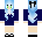 girl with blue hair