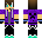 purple cool boy
