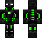 black and green ironman suit 