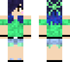 blue haired girl