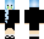 girl with blue hair