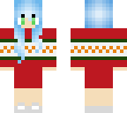 girl with blue hair christmas edition