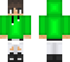 green hoodie