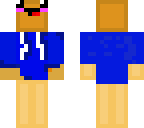 pancake with blue sweater