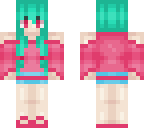 aqua-red girl
