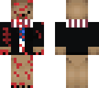 bloody scarf under tux