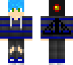 blue haired beanie boy