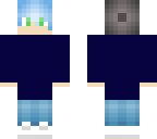 boy with blue hair